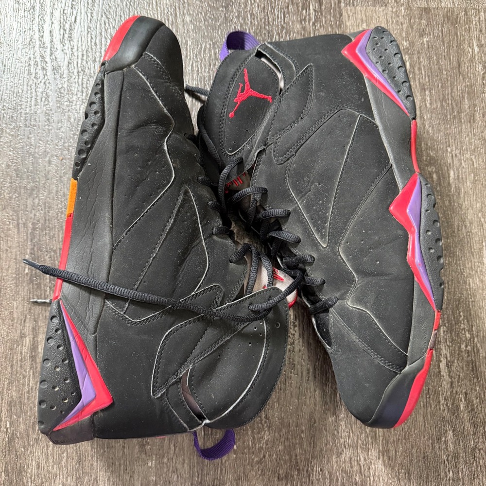 Jordan Air Jordan 7 Retro Mens Size 12 Black‎ Raptors Red Purple No Box